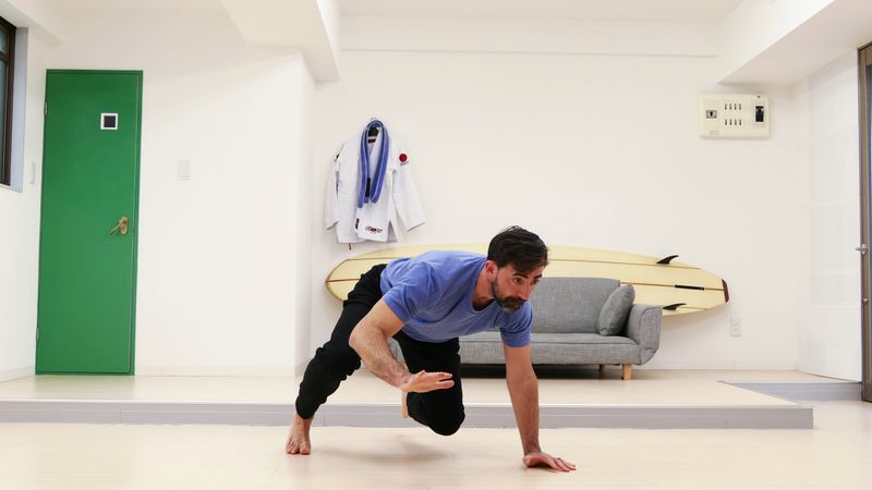 Entrenamiento de surf en casa